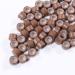 Hair2heart microring with silicone for real hair extensions hair extensions - gentle fastening in #6 light brown for 1g microring extensions loops I -tips tresse (100 pieces) 1g strands #6 light brown