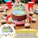 14 Piece Edible Cake Toppers for 25th Birthday | Colorful Cake Decorations & 25th Party Decor - Buy Online on GoSupps.com
