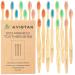 20 Eco-Friendly Bamboo Toothbrushes: The World s Most Convenient Bamboo Toothbrushes with BPA Free Nylon Bristles  in 4 Colours and Individually Packaged! (20) 20 Count (Pack of 1)