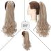 45cm Sandy Blonde Ponytail Extension with Clamp - Heat Resistant Real-Like Hair Braid - Buy Online on GoSupps.com