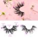 ALPHONSE Glitter 3D Fluffy False Eyelashes - 20MM Cat-Eye Lashes for Halloween, Cosplay, Christmas - Pack of 2 Pairs with Tweezers - Buy Online on GoSupps.com