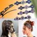 XINCHEN Crystal Flower Hummingbird Hair Clip 4 Pieces Hummingbird Hair Clip with Crystal Flower Fashion Double Layer Mini Hair Clips Sparkling Crystal Stone Braided for Women - Buy Online on GoSupps.com