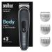 Buy Brown Body Groomer 3 with SkinShield Technology | Men's Hair Removal & Beard Trimmer Bundle BG3350 & BT3410 - 40 Length Settings - Buy Online on GoSupps.com