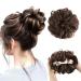 Vlasy Messy Bun Hair Piece for Women Curly Wavy Hair Scrunchies Bun Extensions Hairpieces Synthetic Hair Chignons Accessories Updo for Girls(8# 60g) 60g 8#