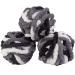iDIY Chunky Yarn 3 Pack (24 Yards Each Skein) - Tie Dye (Black White Grey) - Fluffy Chenille Yarn Perfect for Soft Throw and Baby Blankets Arm Knitting Crocheting and DIY Crafts and Projects! Tie Dye - Black White ...