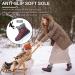 Women's Waterproof Fur Lined Snow Boots - Black, Size 9 | Slip-On, Comfortable & Anti-Slip Winter Shoes - Buy Online on GoSupps.com