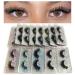 3D Faux Mink Lashes Fake Eyelashes Bulk Wholesale Fales Eyelashes 16mm Natural(30 pairs) 1 Count (Pack of 30)