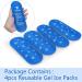 CURMIO Reusable Gel Ice Pack for Diabetic Cooler Bag - Set of 4, Insulin Travel Case Blue - Buy Online on GoSupps.com