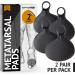 Brison Health Metatarsal Pads - Soft Gel Foot Cushions for Metatarsal Pain Relief - 2 Pairs (Black) - Buy Online on GoSupps.com