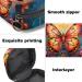 Elegant Butterfly & Floral Napkin Storage Bag | Portable Period Bag for Women & Teens | Menstrual Cup Pocket & Breastfeeding Insert Holder - Buy Online on GoSupps.com