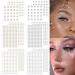 1980 Pcs Hair Gems Self Adhesive Rhinestones and Pearls for Makeup Eyes Face Gems Clear Rhinestones Stickers Pearl Stickers Bling Gems Jewels Stickers for DIY (rhinestones and Pearls)