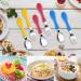 Vicloon Baby Fork and Spoon Set - 6 PCS Stainless Steel Toddler Utensils | Baby Feeding Cutlery Utensils for Kids - Red/Blue/Yellow - Buy Online on GoSupps.com