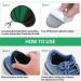 Sibba 8 Pairs Heel Grips - Anti-Blister Shoe Pads for Loose Shoes - Comfortable Shoe Inserts - Black & Nude - Buy Online on GoSupps.com