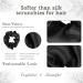 CLBL 100% Pure Mulberry Silk Scrunchies in premium Gift box- Free sized Breakage Prevention hair ties Black ties 2PC & 24 Hair Pins Black | Black - Buy Online on GoSupps.com