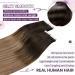 Buy Laavoo Invisible Tape Extensions - Real Hair Ombre Brown Balayage - 50g 20pcs - Seamless & Smooth - Remy Hair #2/6/12 40cm - Buy Online on GoSupps.com