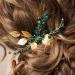 Bridal Wedding Hair Accessories Green Hair Accessories Sparkly Rhinestone Hair Combs Slides Hair Clips Prom Hair Accessories French Hair Comb Hair Jewelry Hair Pieces for Women - Buy Online on GoSupps.com