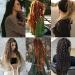 Samtress 24 Inch Boho Double Ended Dreadlock Extensions Ombre Brown Blonde Hippie Dreads 10 Strands Thin 0.6cm Handmade Bohemian Box Braids with Curly Ends for Women (#27613) - Buy Online on GoSupps.com
