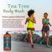 Tea Tree Oil Body Wash with Mint - 16 fl oz - Removes Body Odor - Botanical Shower Gel Soap for Women & Men with Oregano, Rosemary, Cinnamon Oil - Buy Online on GoSupps.com
