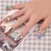 Stylish Crystal Nail Ring - Aluminum Alloy Nail Accessories for Parties | Shop Now! - Buy Online on GoSupps.com