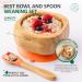 eco rascals Natural Bamboo Baby Bowl and Spoon Set | Suction Stay Put Feeding Bowl | BPA-Free | Orange Color - Buy Online on GoSupps.com