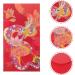 2024 Lunar Chinese New Year Red Envelopes 6pcs Spring Festival Hong Bao Red Pocket Cartoon Gold Raised Foil Dragon Lai See Lucky Money Envelopes - Buy Online on GoSupps.com
