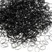 Packing of 2000 pieces mini elastic hair bands vast lichen rubber tapes for children's hair wedding hairstyle small dreadlocks and more (black)