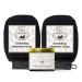 Natural Elephant Moroccan Black Soap 200g (7oz) and 2 Pack Exfoliating Hammam Glove Combo (Pure Black)