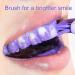 V34 Teeth Whitening Mousse - 1 Fl Oz - Purple Foam Toothpaste for Stain Removal & Brightening - Buy Online on GoSupps.com