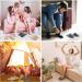 Coume Pairs Spa Slippers - Bulk Coral Fleece Non Slip Closed Toe Hotel Slippers for Guests - Unisex Indoor Disposable Slippers - Ideal for Home, Bedroom, Travel - 2 Colors - Buy Online on GoSupps.com