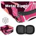 Stylish Menstruation Pad Bag with Zipper | Cute Red Flower Design - Women's Tampon & Napkin Organizer - Buy Online on GoSupps.com