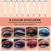 Rechoo 8 Colors Glitter Liquid Eye Liner Set - Waterproof, Long Lasting Shiny Eye Liners Pencil - 8 Glitter Colors - Buy Online on GoSupps.com