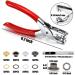 Grommet Eyelet Pliers Kit 1/4 Inch with Eyelet Hole Punch, 400 Metal Eyelets - Portable Hand Press for Leather, Shoes, Fabric - DIY Grommet Tool Set - Buy Online on GoSupps.com