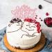 Gyufise 1Pc Happy Birthday Cake Topper with Love Heart Glitter Valentine's Day Cake Picks Love Theme Baby Shower Kids Birthday Party Cake Decorations Supplies Pink Pink-4 - Buy Online on GoSupps.com