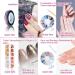 50-Piece Gel Nails Accessories Kit: Nail Art Brushes Foil Stickers Manicure Tapes & More International Shipping Available - Buy Online on GoSupps.com
