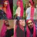 Rose Pink Pre Stretched Braiding Hair Extensions 26inch 3packs - Yaki Texture Crochet Hair Braids - Buy Online on GoSupps.com