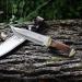 Mossy Oak 14-Inch Bowie Knife with Wood Handle and Leather Sheath - Buy Online on GoSupps.com