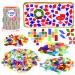 Csdtylh 1100 Pcs Mosaic Tiles  Glass Mosaic Tiles for Crafts Bulk  Stained Mosaic Glass Pieces  Mosaic Supplies for Home Decoration  Art Crafts  DIY Projects  Opaque (Mixed Shape) Opaque Mixed shape