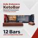 Daily Endurance Keto Bar | Best Low Carb Protein Snack | Vegan Chocolate | 3g Net Carbs | 12 Bars with Sckoko Coating | Caramel Flavor - Buy Online on GoSupps.com