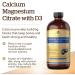 Solgar Liquid Calcium Magnesium Citrate with Vitamin D3 16 oz - Blueberry Flavor | Supports Bone & Teeth Health | Gluten-Free, Dairy-Free, Kosher - Buy Online on GoSupps.com