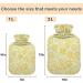 NAANLE Pastel Yellow Dandelion Hot Water Bottle - 2L Large Transparent for Menstrual Cramps Relief & Heat Therapy - Buy Online on GoSupps.com
