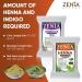 Zenia 100% Pure Indigo & Henna Hair Color Combo Kit - 100g Each, Natural & Chemical-Free, PPD & Ammonia-Free - Buy Online on GoSupps.com