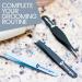 Tweezer Guru Pointed Tweezers - Precision Needle Nose for Eyebrows, Ingrown Hair, Blackheads & Splinters - Black - Buy Online on GoSupps.com