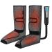ECBuddy Leg and Foot Massager with Heat Air Compression Calf Massager for Circulation and Relaxation Foot Massager with Hand-held 3 Intensities Adjustable 3 ModesController