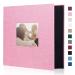 Miaikoe Photo Album 6x4 600 Pockets Slip in Large Capacity Album for Family Wedding Anniversary Linen Album Book Holds 600 Horizontal and Vertical 10x15cm Photos(600 Pockets Pink) 600 Pockets Pink