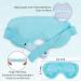 WOVTE Cooling Eye Mask Reusable Hot or Cold Therapy Gel Bead Eye Mask with Soft Plush Backing and Adjustable Strap for Puffy Eyes Dry Eyes Dark Circles Headache (Blue) - Buy Online on GoSupps.com