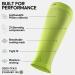 DANISH ENDURANCE Graduated Calf Compression Sleeves 21-26 mmHG - Neon Yellow/Light Blue for Men & Women - Buy Online on GoSupps.com