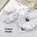 White Lace Scrunchies for Women - Large Hair Scrunchies Soft Cotton Hair Ties for Stylish and Comfortable Hairstyles Accessories for Ladies Girls - Buy Online on GoSupps.com