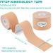 FITOP Uncut Kinesiology Tape 4-Pack for Sports (Pink, Blue, Black, Beige) - Buy Online on GoSupps.com