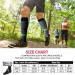 Shyl Jier Compression Stockings for Men & Women - 15-20 mmHg Support Socks for Running Hiking & Travel | 6 Pairs Black Stripes - Buy Online on GoSupps.com