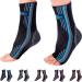 Doc Miller Ankle Brace for Women & Men: Sprained Ankle Support, Best Ankle Braces, Sprain Recovery, Foot Pain Relief, Stabilizer & Compression Sleeve Blue X-Large